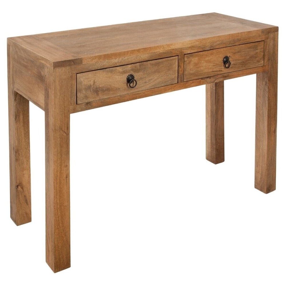 Console 2 tiroirs en bois