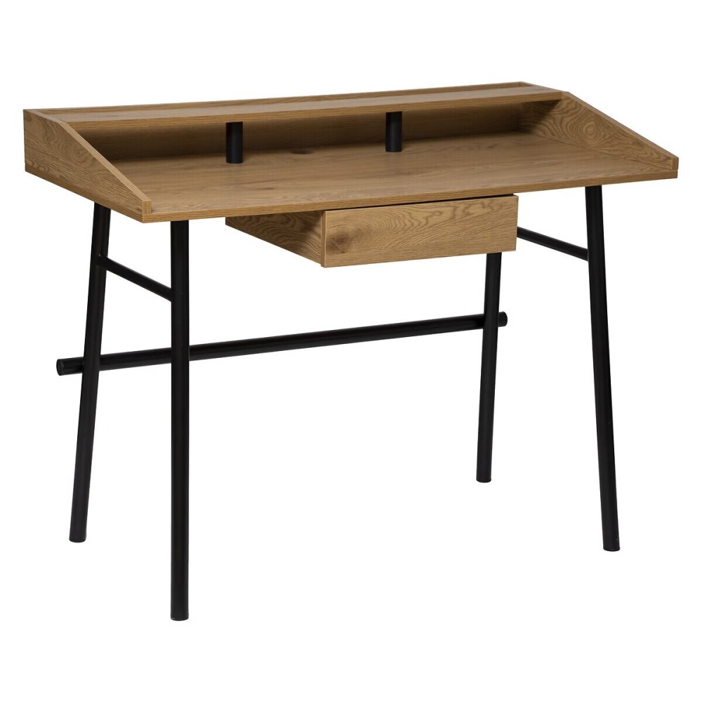 Bureau 1 tiroir en bois et en métal