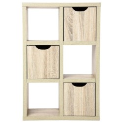 Meuble de rangement vertical en bois