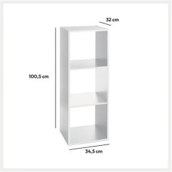 Etagère 3 cases blanc