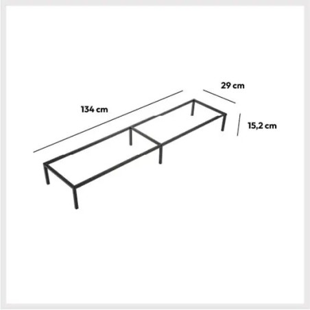 Pieds étagère metal