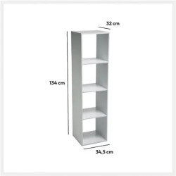 Etagère 4 cases blanc