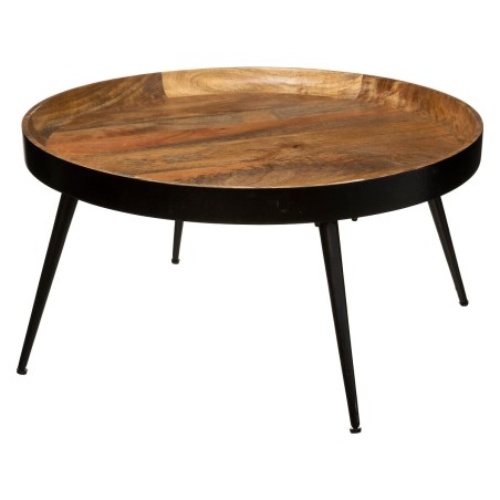 Table basse en métal et en bois