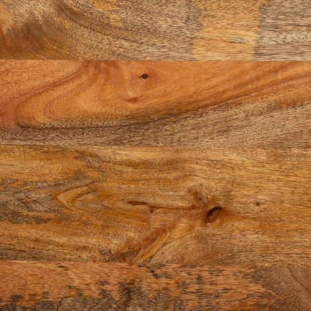 Table basse en métal et en bois