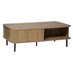 Table basse 2 portes en bois