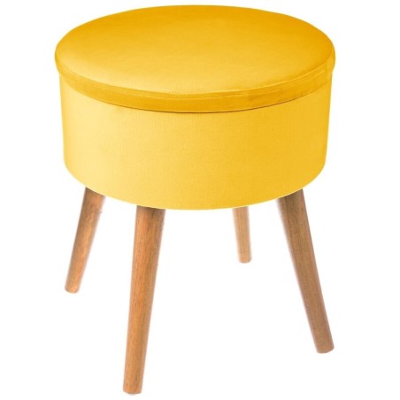 Tabouret coffre en velours