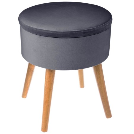 Tabouret coffre en velours