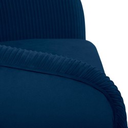 Fauteuil en velours plissé