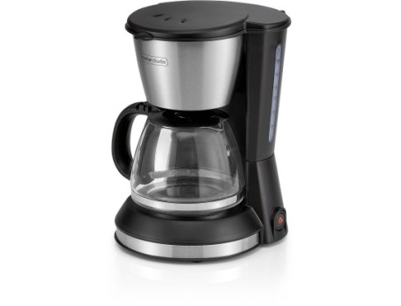 CAFETIERE NOIRE INOX 6 tasses 550 W