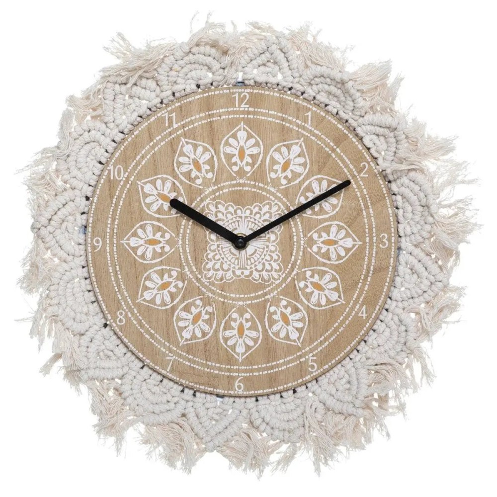 Horloge macramé D.38 cm