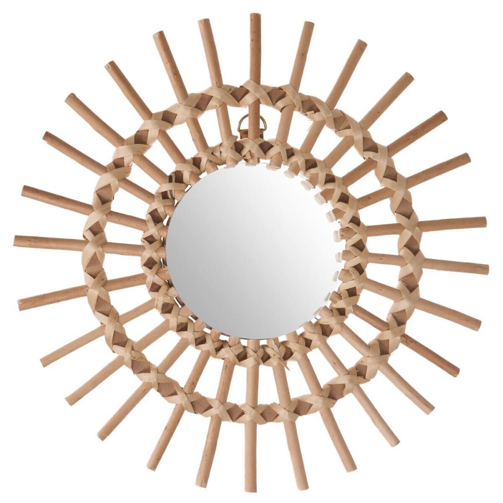 Miroir en rotin D.30 cm