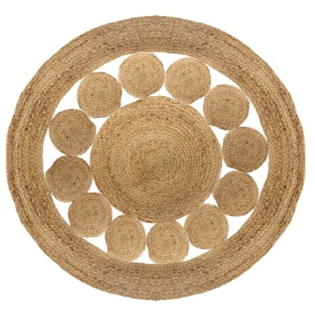 Tapis rond D.120 cm en jute végétale