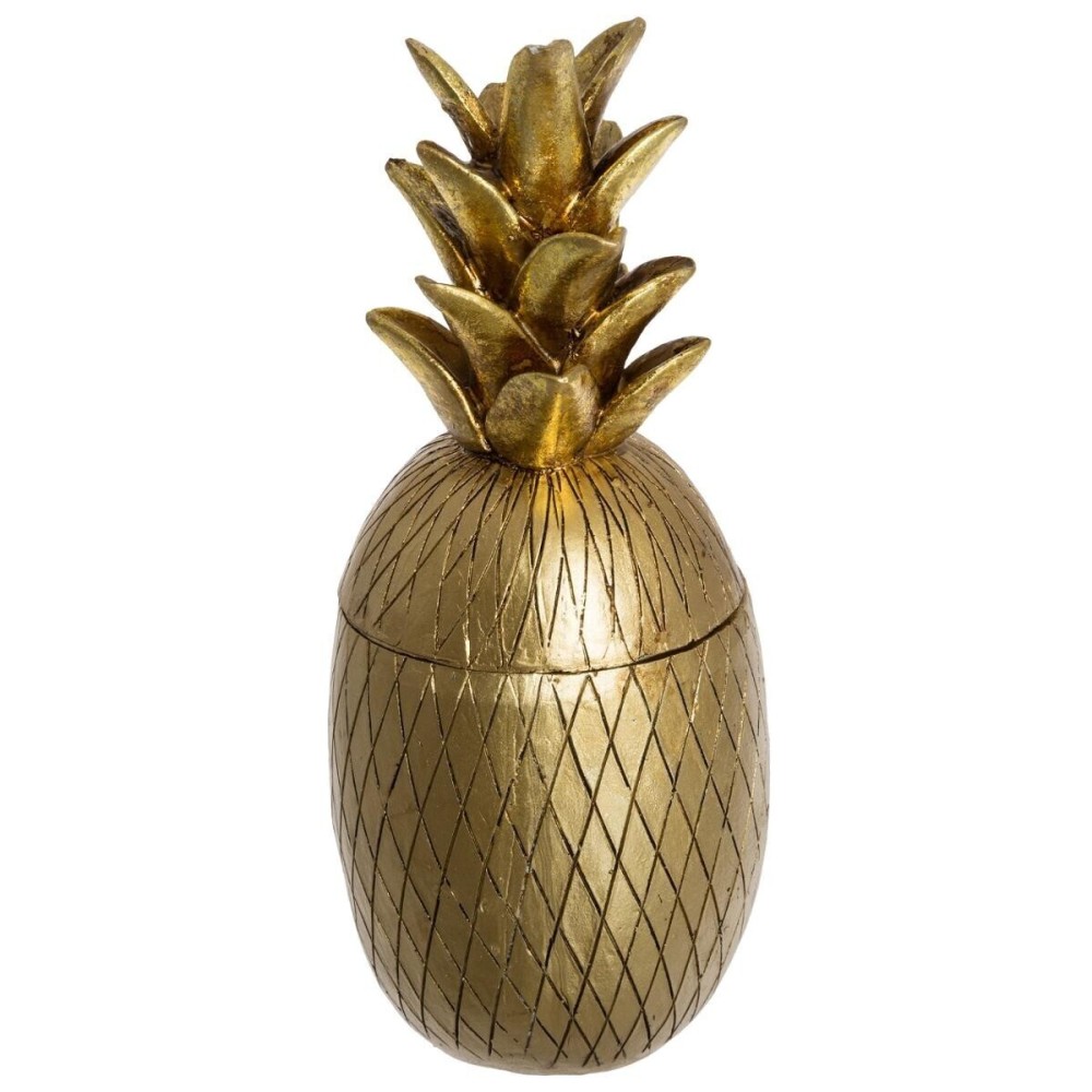 Boîte ananas en résine D.9,5 cm