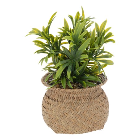 Plante artificielle en pot en roseau H.20 cm