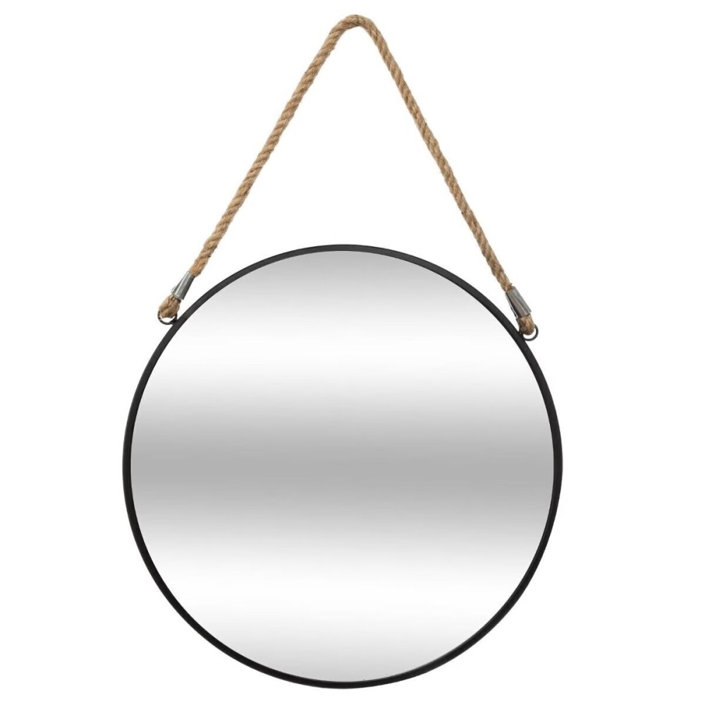 Miroir mural rond D.55 cm en métal