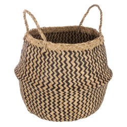 Panier pliable à motif D.35 cm en seagrass