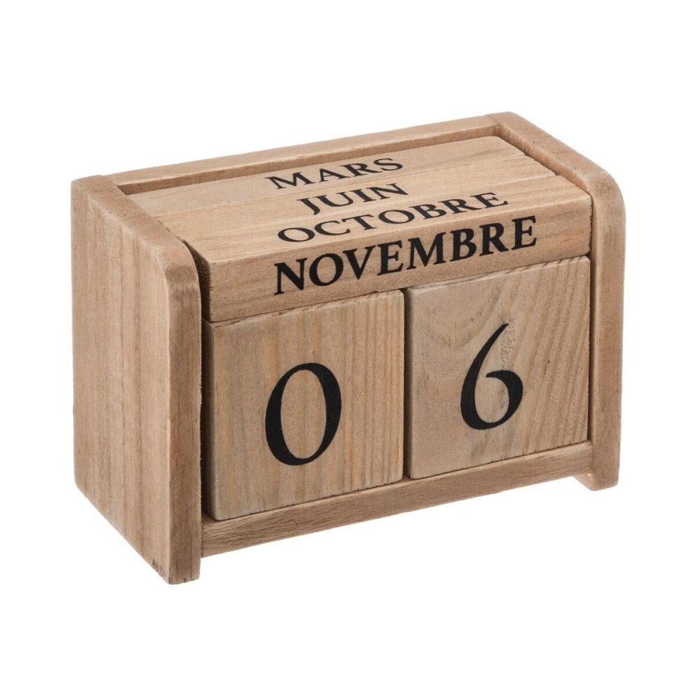 Calendrier 11x7,5 cm en bois