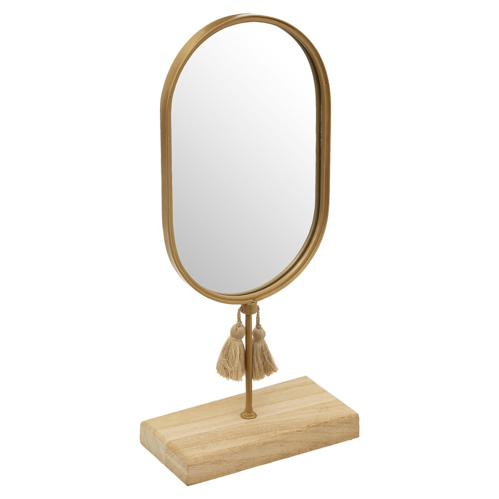 Miroir métal H.35 cm