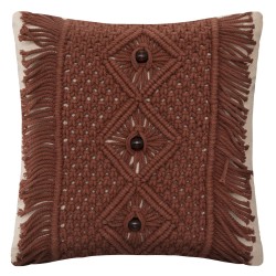 Coussin motifs macramé 40x40 cm