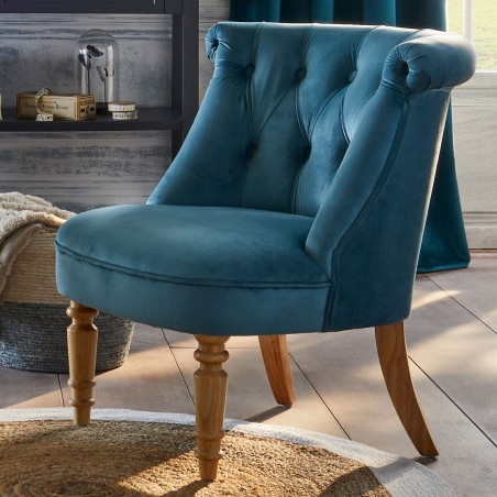 Fauteuil en velours